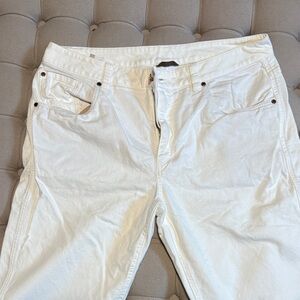 Brunello Cucinelli Cream Women's Straight Leg Jeans